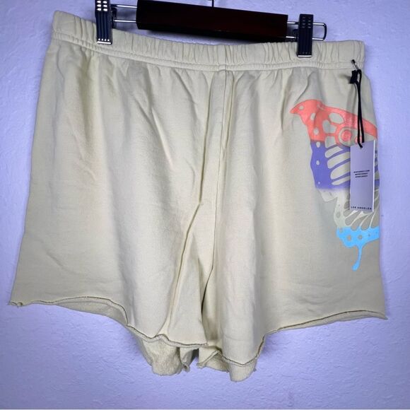 Spirit jersey comfy sweat shorts 🦋 yellow 🦋 butterfly 🦋 large - Picture 1 of 4